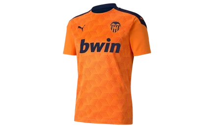 Футбольная гостевая футболка Puma VCF Valencia, оранжевая