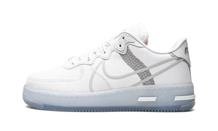 Кеды Nike Air Force 1 React «White Ice», бело-голубые
