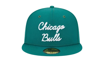 Унисекс бейсболка New Era 59FIFTY Чикаго Буллз, зеленая