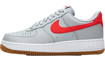 Детские кроссовки Nike Air Force 1 Low GS, серо-красные