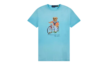 Мужская футболка Polo Ralph Lauren Summer Bear, бирюзовая