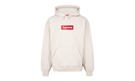 Унисекс худи Supreme Box Logo, песочно-серое