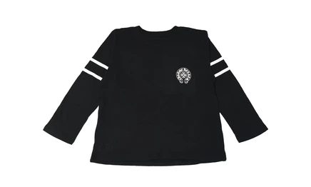 Футболка с длинным рукавом Chrome Hearts 33 Horseshoe Logo, черная