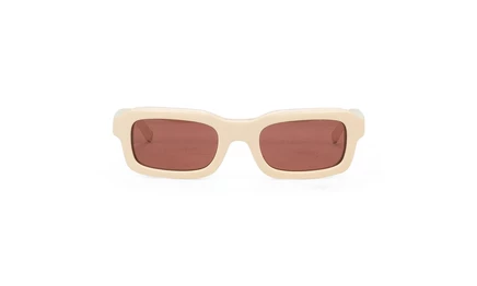 Солнцезащитные очки Rhude Steve Frame, бело-коричневые