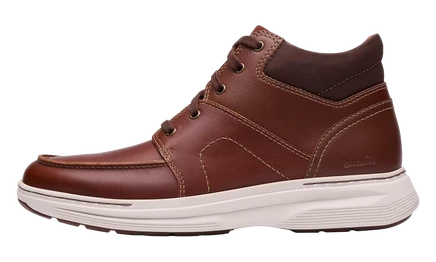 Мужские ботинки Clarks Craftwell Mid, кожаные, бежевые