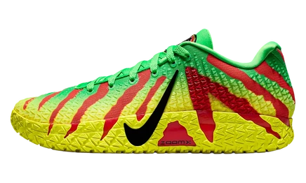 Мужские баскетбольные кроссовки Nike Ja 3, зеленые с желтым
