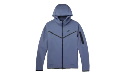 Худи Nike Sportswear Tech Fleece на молнии, голубая
