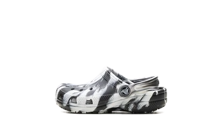 Детские сабо Crocs Classic Marbled Clog TD, черные