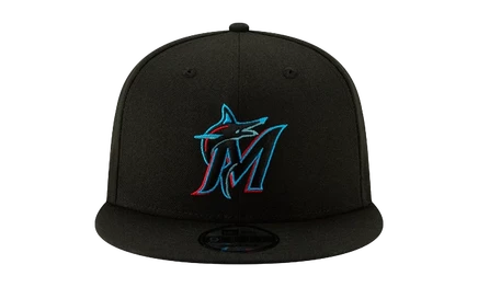 Кепка New Era 9FIFTY Miami Marlins, чёрная