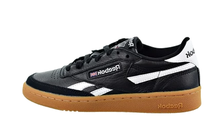 Кроссовки Reebok Revenge Plus, черно-белые с коричневой подошвой