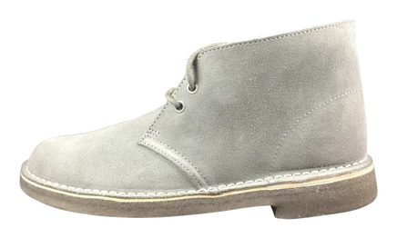 Мужские ботинки Clarks Desert Boot, серые замшевые