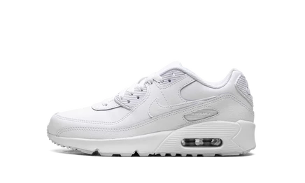 Детские кроссовки Nike Air Max 90 GS, бело‑серебристые
