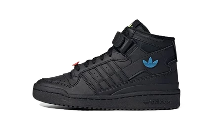 Детские кроссовки adidas forum mid gs, trefoil pins