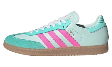 Мужские кроссовки Adidas Samba Messi, мятно-розовые