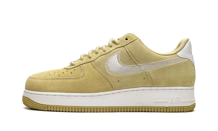 Кроссовки Nike Air Force 1 Low, бежево-золотые