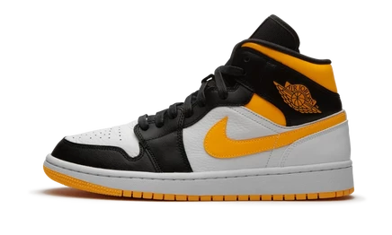 Женские кеды Jordan Air Jordan 1 Mid SE, оранжево-черные