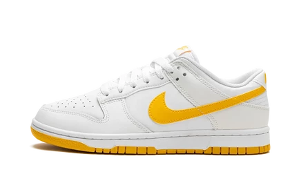 Кеды Nike Dunk Low Retro, бело‑золотые