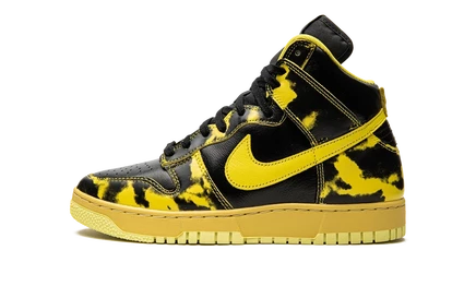 Кеды Nike Dunk High 1985 с кислотной стиркой, желтые