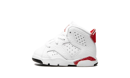 Детские кроссовки Jordan Air 6 Retro TD, красно-черно-белые