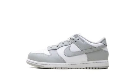 Детские кроссовки Nike Dunk Low, белые/светло-серые