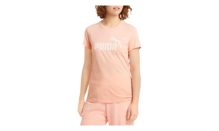 Женская футболка Puma Essentials Logo, персиковая