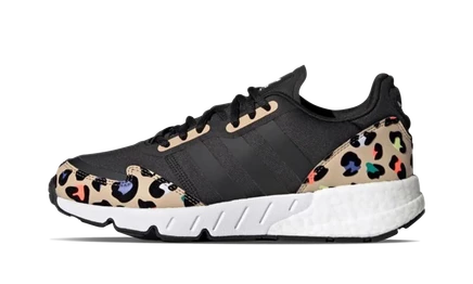 Женские кроссовки Adidas ZX 1K Boost, черно-коричнево-синие