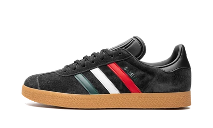 Кеды Adidas Gazelle IF6868, черно-красно-зеленые