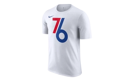 Мужская футболка Nike NBA 76ers City Edition, белая