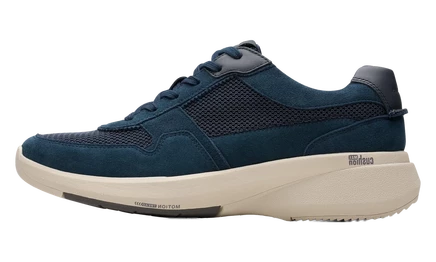 Мужские кроссовки Clarks Lehman Race, синяя замша