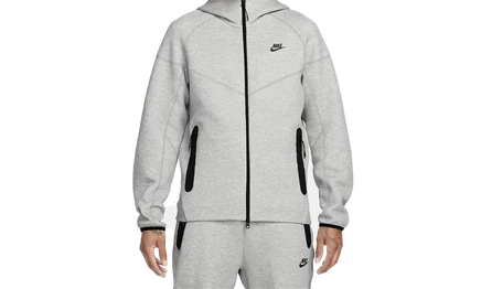 Худи Nike Tech Fleece Windrunner на молнии, серый