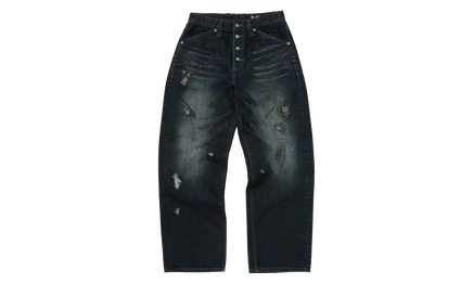 Джинсы Thug Club Burn Down Denim, синие