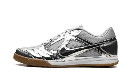 Футзальные кроссовки Nike Gato LV8, серебристо-белые/коричневые