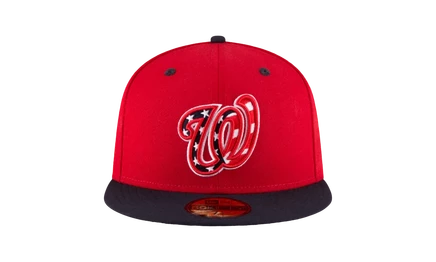 Унисекс кепка New Era 59FIFTY Nationals, красно-черная
