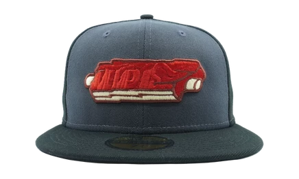 Унисекс кепка New Era 59FIFTY Redbirds, графит/зелёная