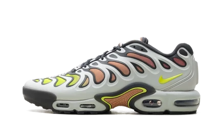 Кроссовки Nike Air Max Plus Drift, светло-серебристые/жёлто-зелёные