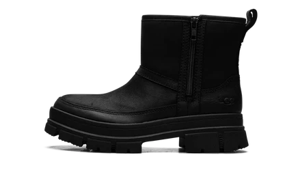 Женские ботинки Ugg Ashton Zip из водонепроницаемой кожи, черные