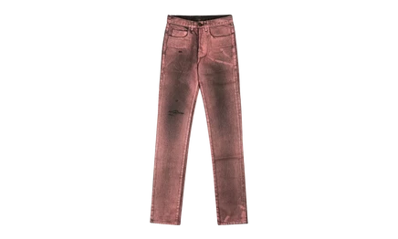 Унисекс джинсы SP5DER Metallic Wash, черно-розовые