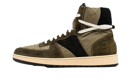 Мужские кроссовки RHUDE Rhecess Hi 2‑tone, оливковые