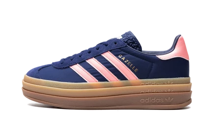 Женские кеды Adidas Gazelle Bold, темно-синие/розовые