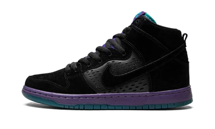 Кроссовки Nike SB Dunk High Pro, черно-фиолетовые
