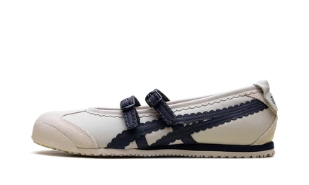 Женские кроссовки Onitsuka Tiger Mexico 66 TGRS, слоновая кость/темно-синие