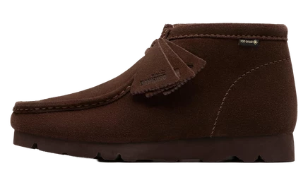Мужские ботинки Clarks Wallabee Gore-Tex, темно-коричневые