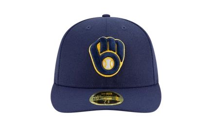 Кепка New Era 59FIFTY Milwaukee Brewers, темно-синяя