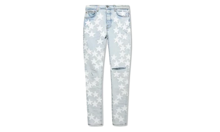 Джинсы Amiri Chemist, выбеленный индиго