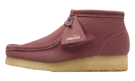 Женские ботинки Clarks Wallabee Boot 26183773, розово-коричневые