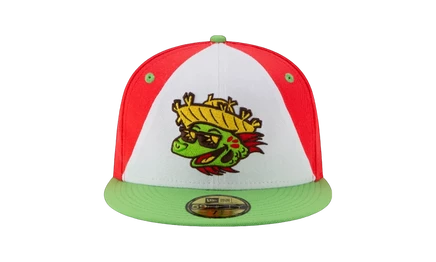 Бейсболка New Era 59FIFTY Harrisburg, красно-белая