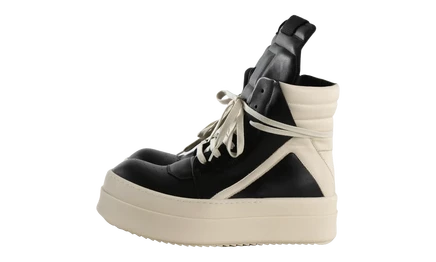 Мужские кроссовки Rick Owens Geobasket, черно-молочные