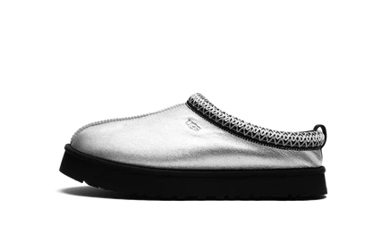 Ботинки UGG Tazz Leather кожаные, серебристые