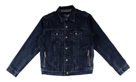 Мужская джинсовая куртка Chrome Hearts Motorbreath, синяя