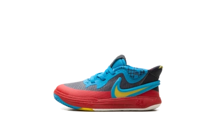 Детские кроссовки nike kyrie 8 se td, черно-сине-желтые